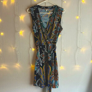 Banana Republic Floral Mandala Printed Surplice Dress​